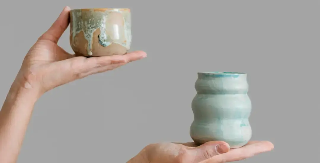 Beautiful ceramic wall in Hanoi